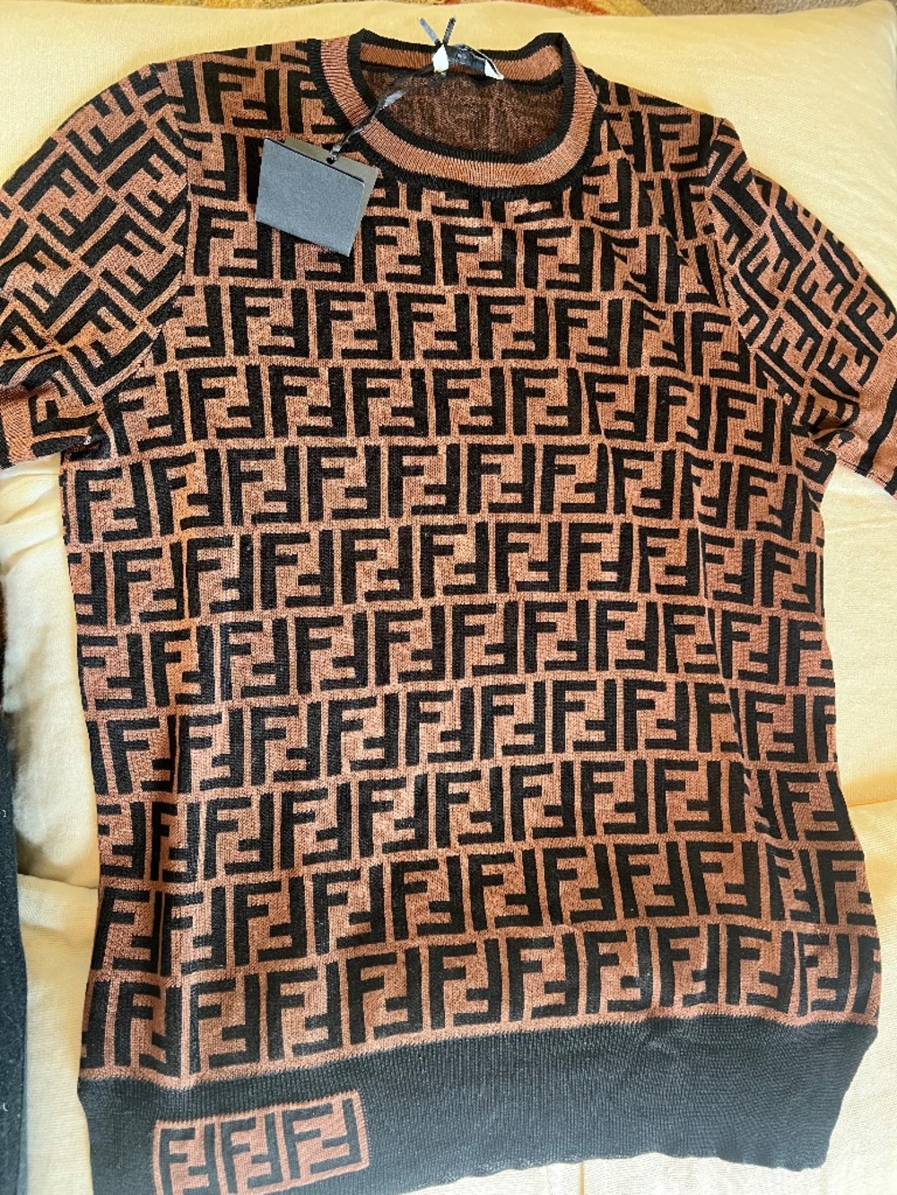 FENDI Fabric Motif Sweater- Size Medium